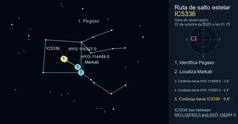 Cómo encontrar IC5336 usando Pegaso