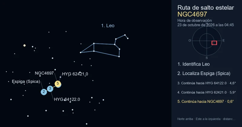 Cómo encontrar NGC4697 usando Leo