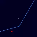 Close Approach of Mars and Moon at 17 March 2026