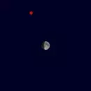 Enge Begegnung von Mars und Mond am 15. April 2027