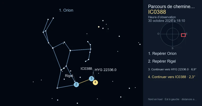 Comment trouver IC0388 avec Orion