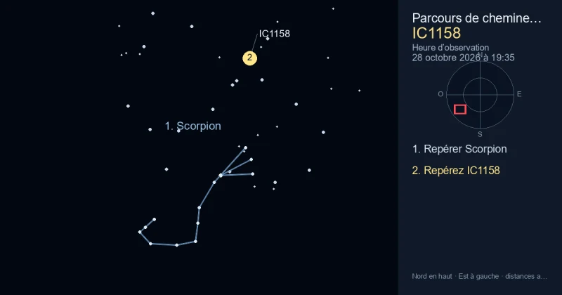 Comment trouver IC1158 avec Scorpion
