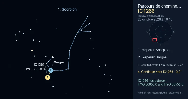 Comment trouver IC1266 avec Scorpion