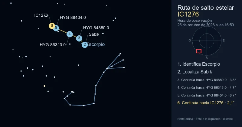 Cómo encontrar IC1276 usando Escorpio