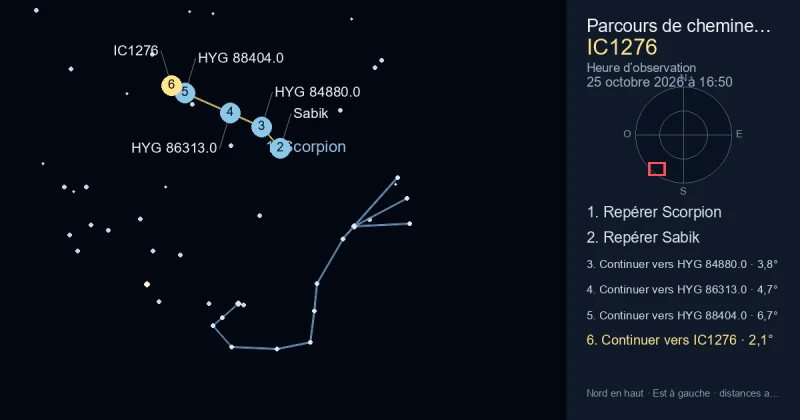 Comment trouver IC1276 avec Scorpion