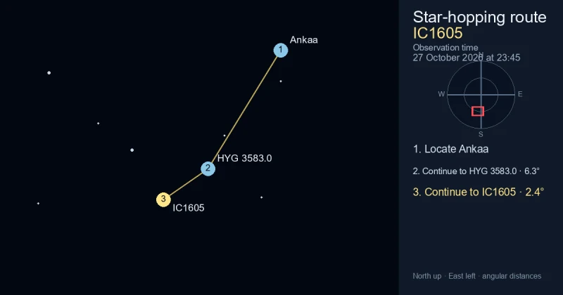 How to find IC1605 from Ankaa