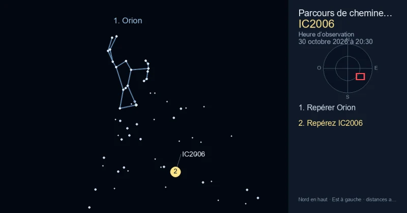 Comment trouver IC2006 avec Orion