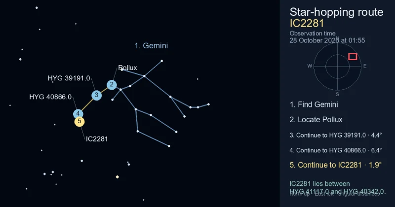 How to find IC2281 using Gemini
