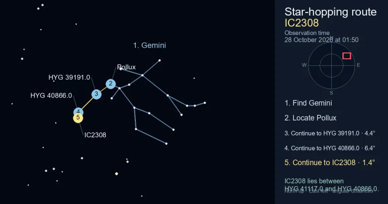 How to find IC2308 using Gemini