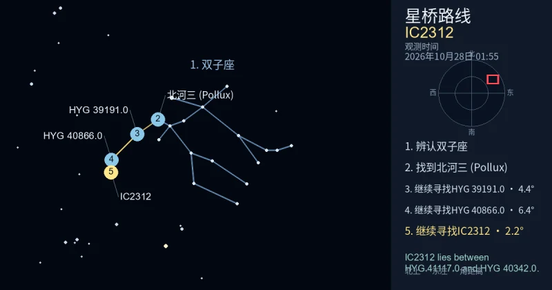 借助双子座寻找IC2312