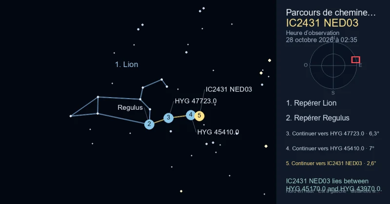Comment trouver IC2431 NED03 avec Lion