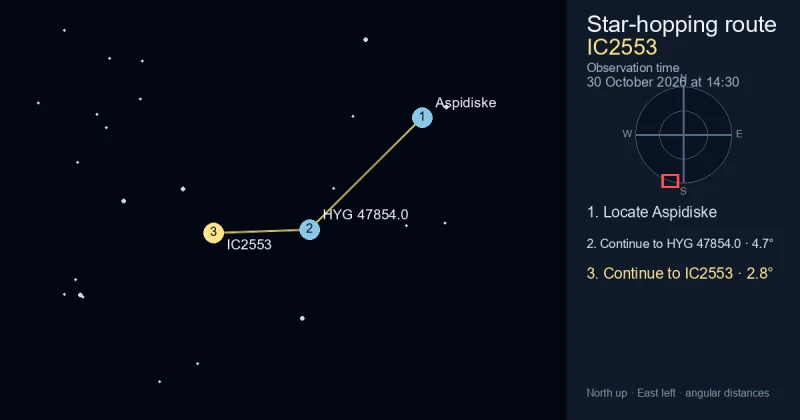 How to find IC2553 from Aspidiske