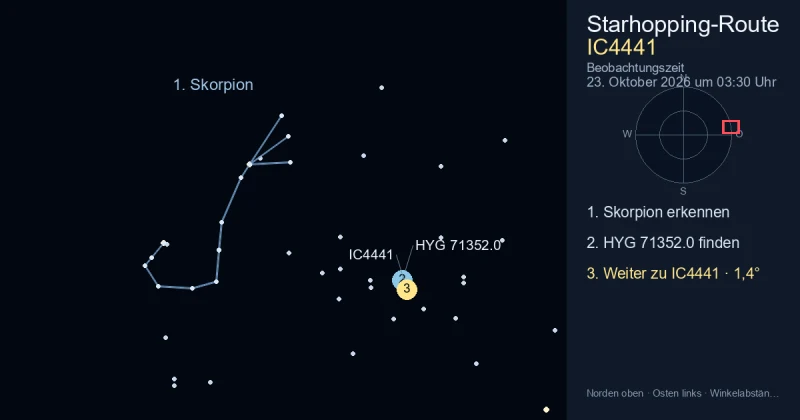 So findest du IC4441 mithilfe von Skorpion