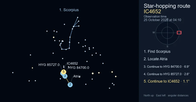 How to find IC4652 using Scorpius