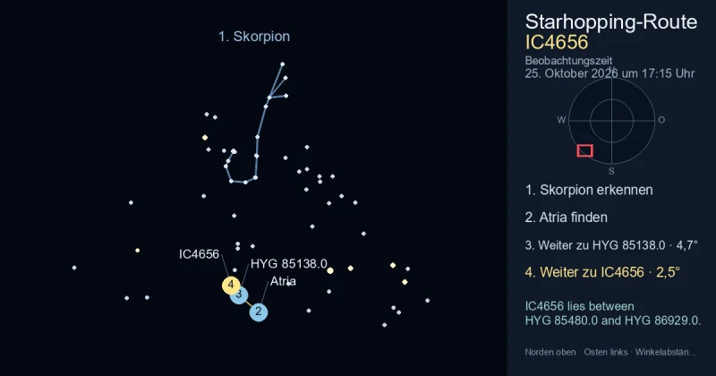 So findest du IC4656 mithilfe von Skorpion