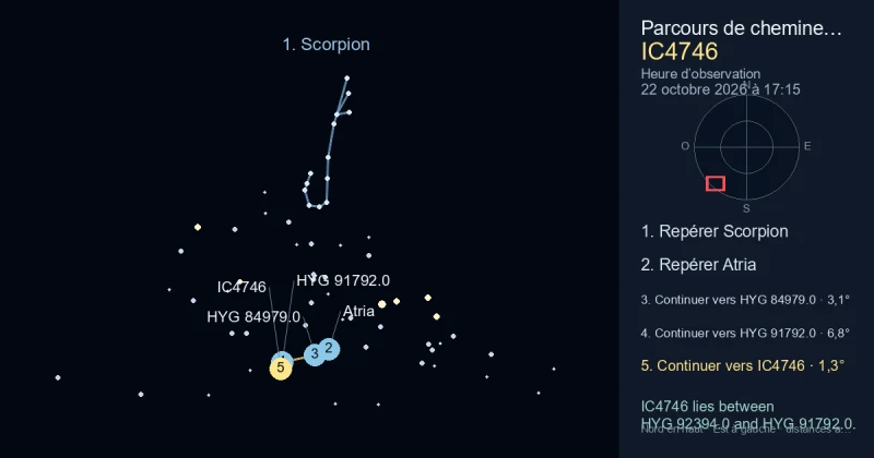 Comment trouver IC4746 avec Scorpion