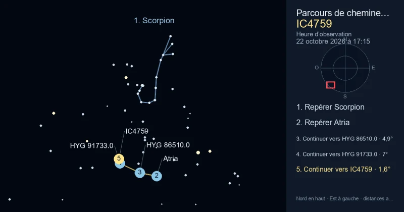 Comment trouver IC4759 avec Scorpion