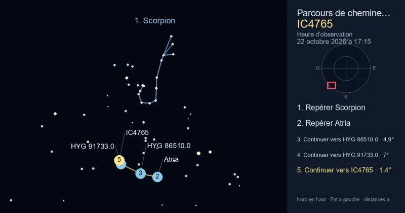 Comment trouver IC4765 avec Scorpion