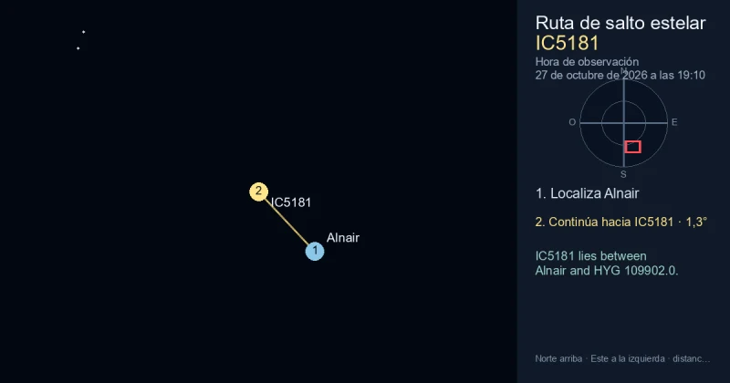 Cómo encontrar IC5181 desde Alnair