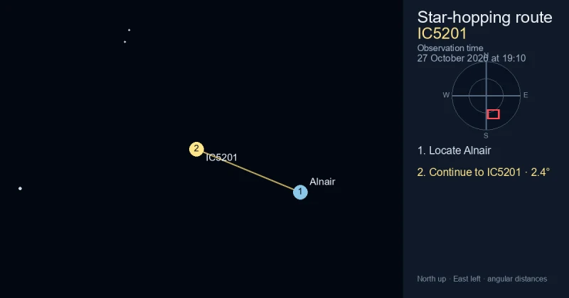 How to find IC5201 from Alnair