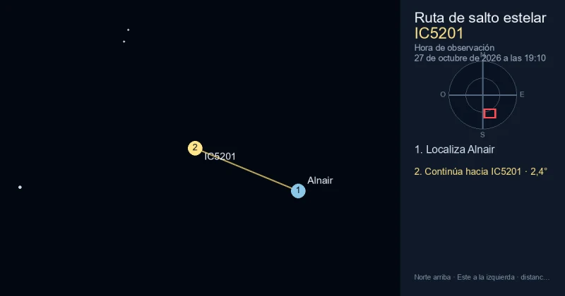 Cómo encontrar IC5201 desde Alnair