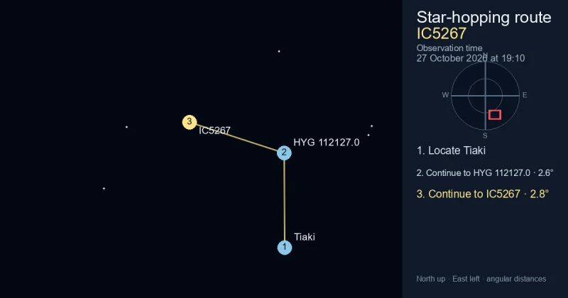 How to find IC5267 from Tiaki