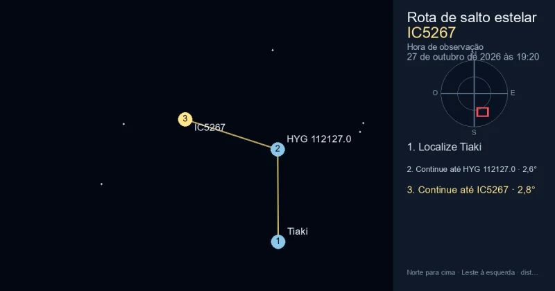 Como encontrar IC5267 a partir de Tiaki