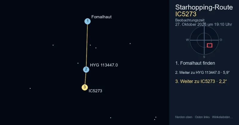 IC5273 von Fomalhaut aus finden