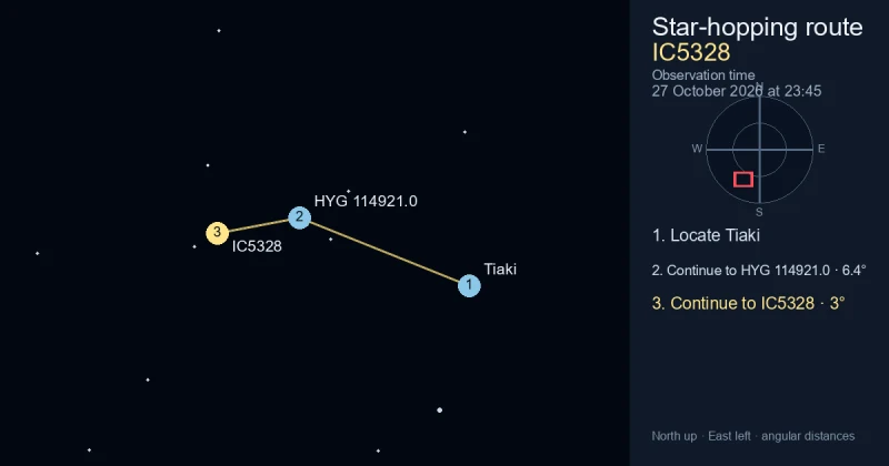 How to find IC5328 from Tiaki