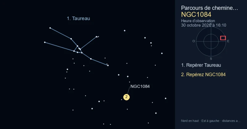 Comment trouver NGC1084 avec Taureau