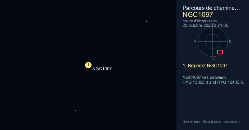 Comment trouver NGC1097