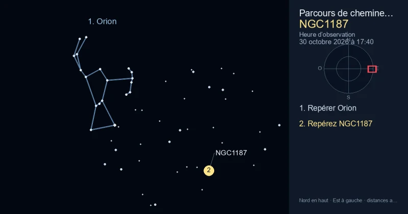 Comment trouver NGC1187 avec Orion