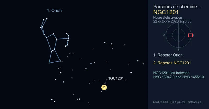 Comment trouver NGC1201 avec Orion