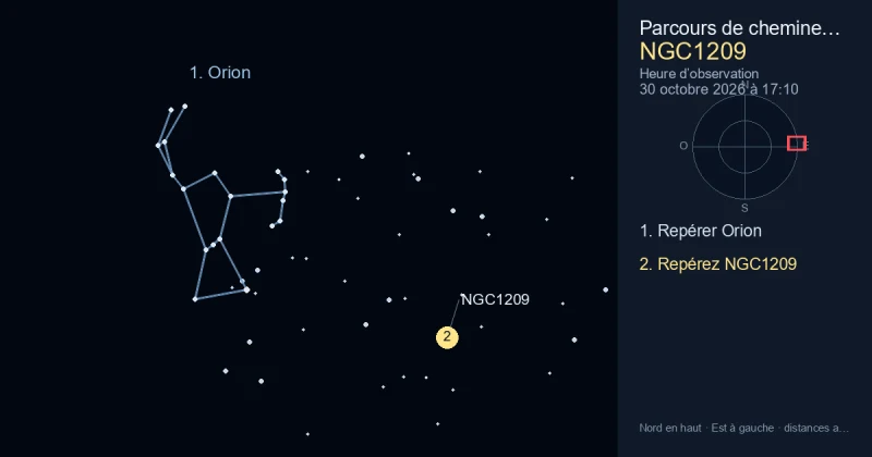 Comment trouver NGC1209 avec Orion