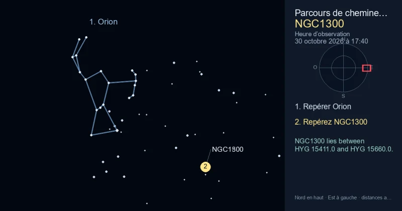 Comment trouver NGC1300 avec Orion