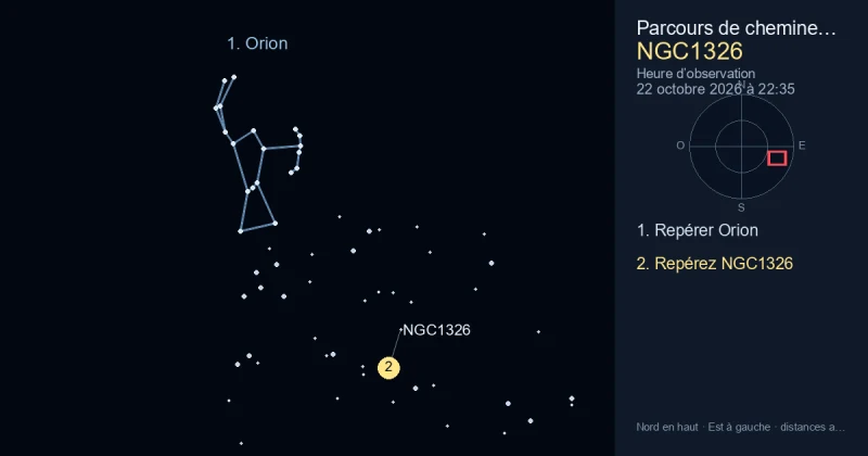 Comment trouver NGC1326 avec Orion
