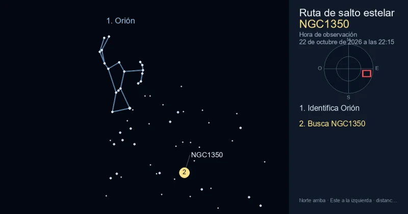 Cómo encontrar NGC1350 usando Orión