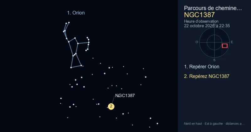 Comment trouver NGC1387 avec Orion