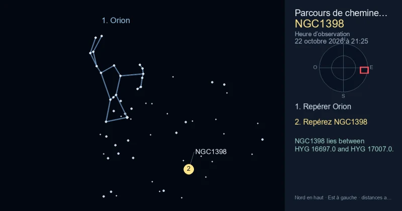 Comment trouver NGC1398 avec Orion