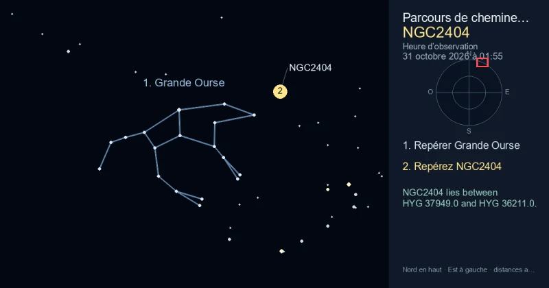 Comment trouver NGC2404 avec Grande Ourse