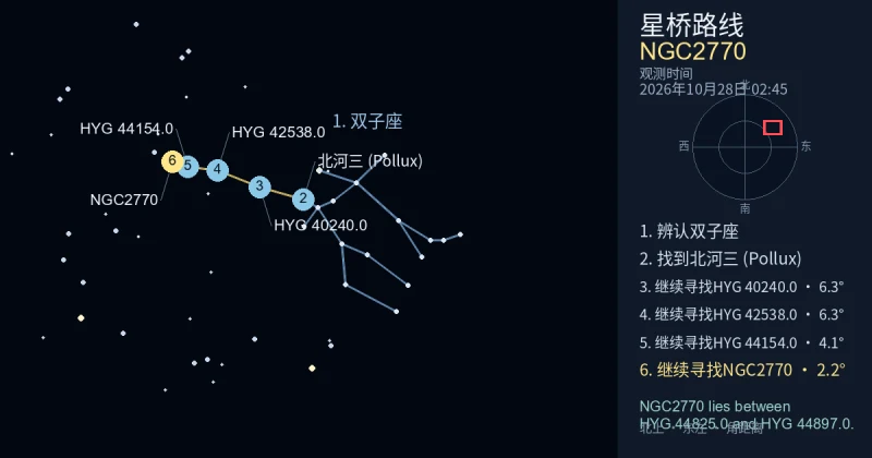 借助双子座寻找NGC2770