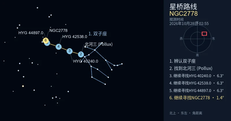 借助双子座寻找NGC2778