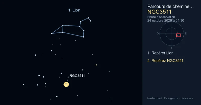Comment trouver NGC3511 avec Lion