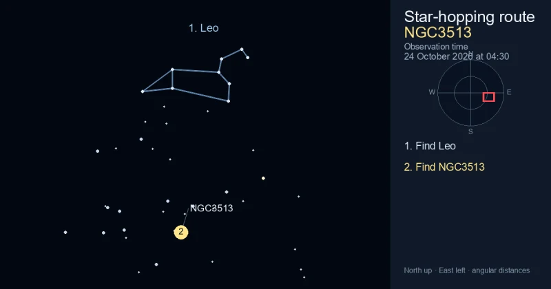 How to find NGC3513 using Leo