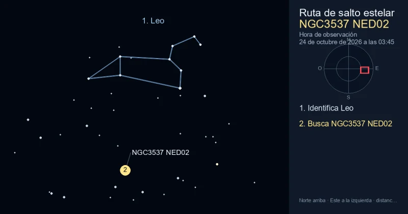 Cómo encontrar NGC3537 NED02 usando Leo