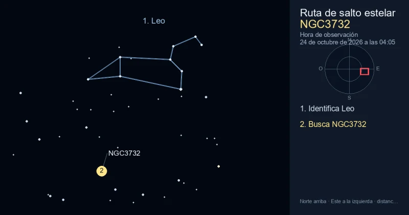 Cómo encontrar NGC3732 usando Leo