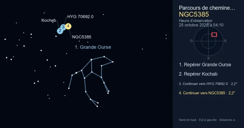Comment trouver NGC5385 avec Grande Ourse