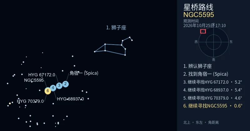 借助狮子座寻找NGC5595