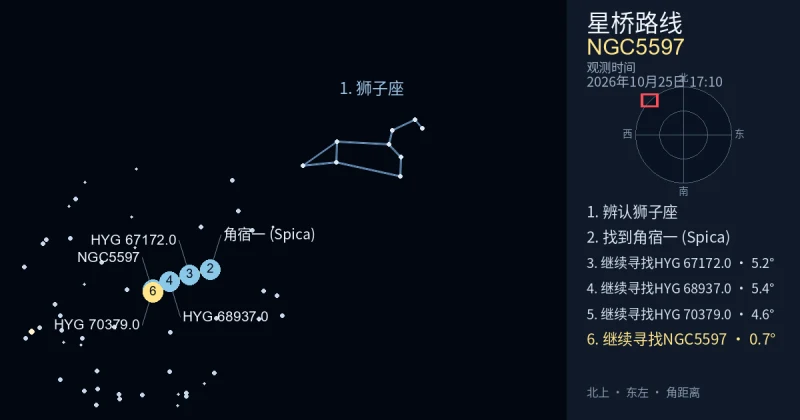 借助狮子座寻找NGC5597