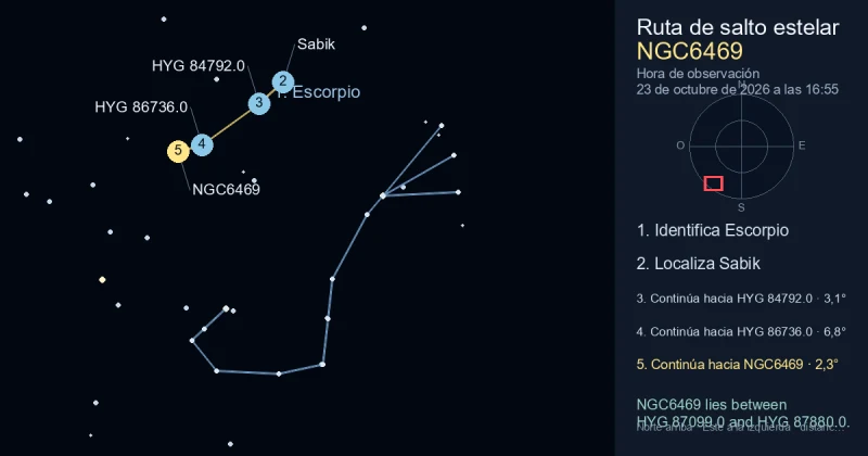 Cómo encontrar NGC6469 usando Escorpio